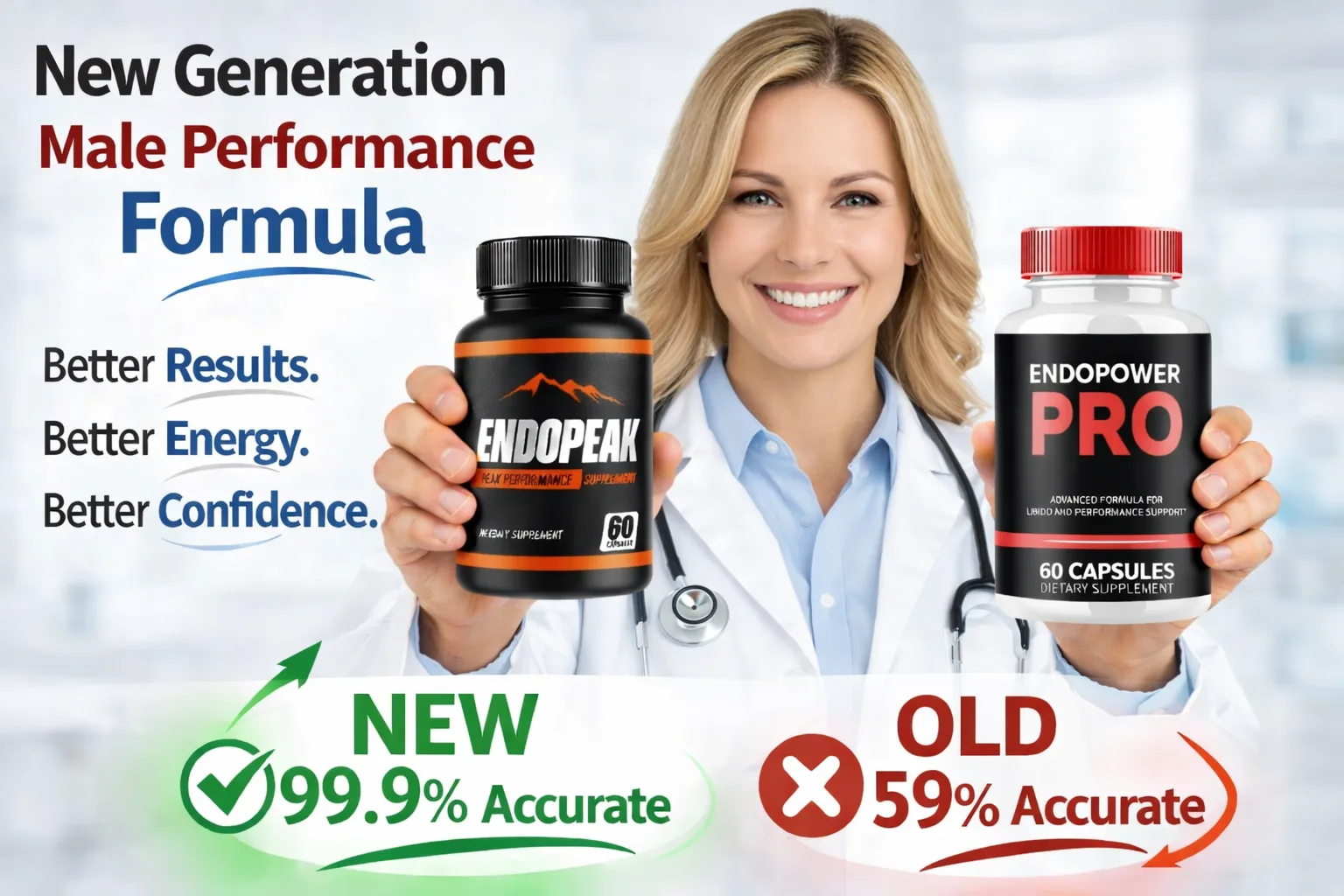  EndoPowerPro Premium Men's Vitality Supplement Bottle